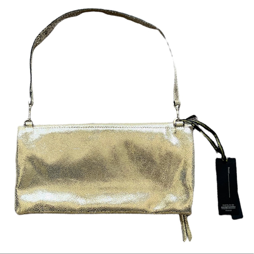 Last 1 ⛔️ Gianni Chiarini Cherry Leather Foldover Clutch Bag - Picture 5 of 15